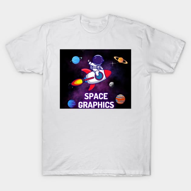 Space graphic T-shirt T-Shirt by Yash_Sailani